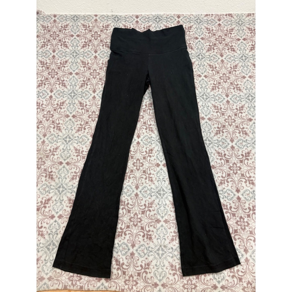 Mossimo Supply Co Black Flare Yoga Pants Cotton Blend Activewear Size XS